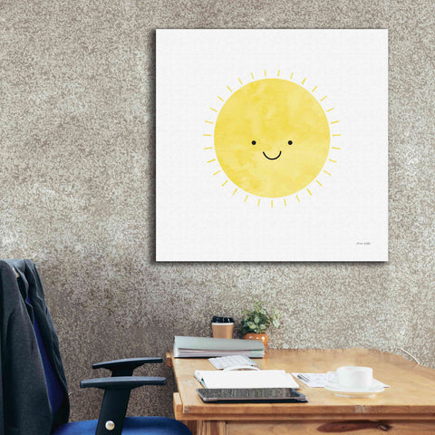 Image of 'Sunny Smile Days' by Ann Kelle Designs, Canvas Wall Art,37 x 37