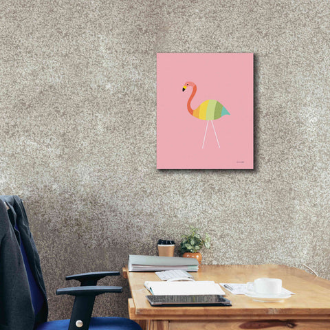 Image of 'Flamingo Colors' by Ann Kelle Designs, Canvas Wall Art,20 x 24
