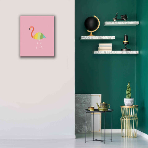 Image of 'Flamingo Colors' by Ann Kelle Designs, Canvas Wall Art,20 x 24