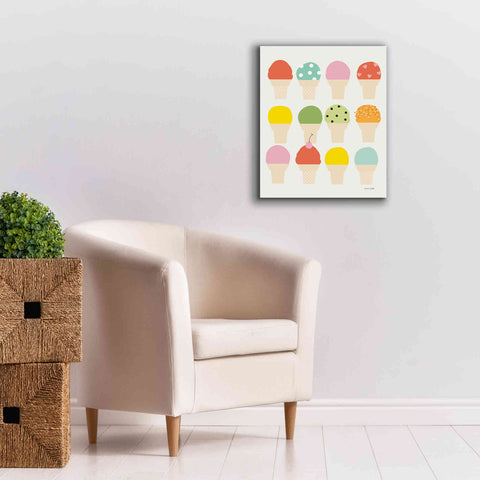 Image of 'Single Scoops' by Ann Kelle Designs, Canvas Wall Art,20 x 24