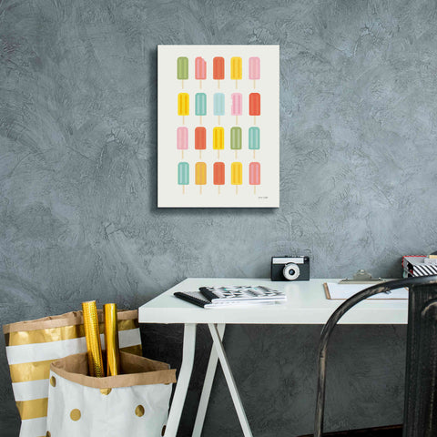 Image of 'Colorful Popsicles' by Ann Kelle Designs, Canvas Wall Art,12 x 16