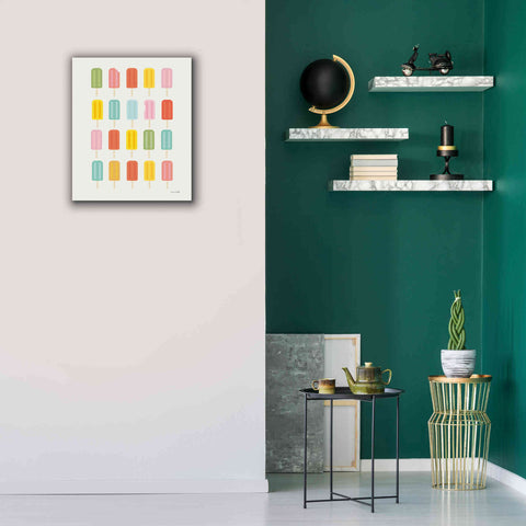 Image of 'Colorful Popsicles' by Ann Kelle Designs, Canvas Wall Art,20 x 24