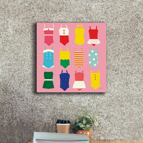 Image of 'Bathing Suits Galore' by Ann Kelle Designs, Canvas Wall Art,18 x 18