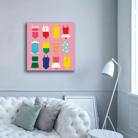 Image of 'Bathing Suits Galore' by Ann Kelle Designs, Canvas Wall Art,37 x 37