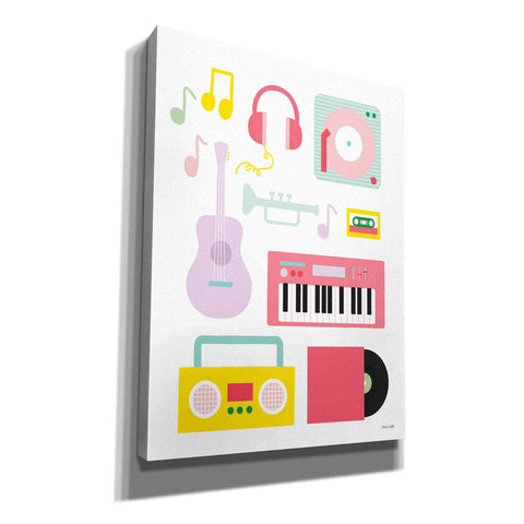 Image of 'Lets Listen to Music I' by Ann Kelle Designs, Canvas Wall Art,12x16x1.1x0,20x24x1.1x0,26x30x1.74x0,40x54x1.74x0