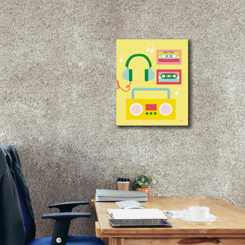 Image of 'Lets Listen to Music II' by Ann Kelle Designs, Canvas Wall Art,20 x 24