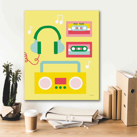 Image of 'Lets Listen to Music II' by Ann Kelle Designs, Canvas Wall Art,20 x 24