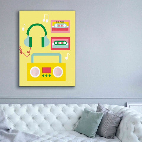 Image of 'Lets Listen to Music II' by Ann Kelle Designs, Canvas Wall Art,40 x 54