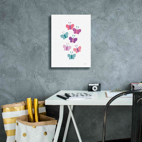 Image of 'Butterfly Friends Girly' by Ann Kelle Designs, Canvas Wall Art,12 x 16