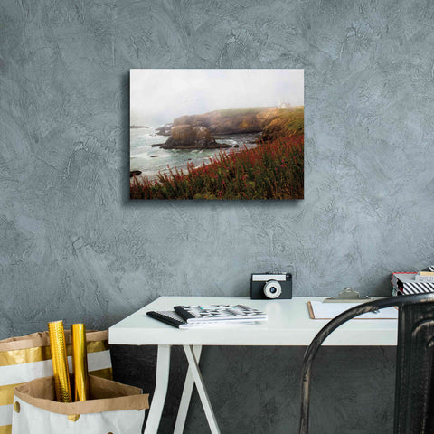 Image of 'Lighthouse Fog' by Debra Van Swearingen, Canvas Wall Art,16 x 12