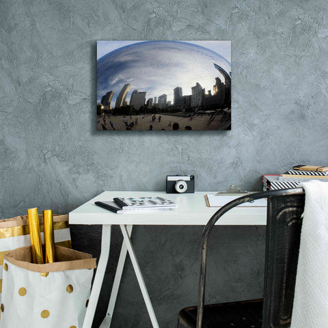 Image of 'The Bean Chicago' by Debra Van Swearingen, Canvas Wall Art,18 x 12