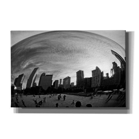 Image of 'The Bean Chicago BW' by Debra Van Swearingen, Canvas Wall Art,18x12x1.1x0,26x18x1.1x0,40x26x1.74x0,60x40x1.74x0