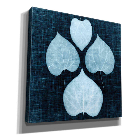 Image of 'Leaves on Linen IV' by Debra Van Swearingen, Canvas Wall Art,12x12x1.1x0,18x18x1.1x0,26x26x1.74x0,37x37x1.74x0