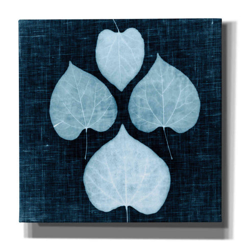 Image of 'Leaves on Linen IV' by Debra Van Swearingen, Canvas Wall Art,12x12x1.1x0,18x18x1.1x0,26x26x1.74x0,37x37x1.74x0