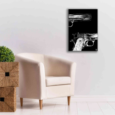 Image of 'Guns' by Giuseppe Cristiano, Canvas Wall Art,18 x 26