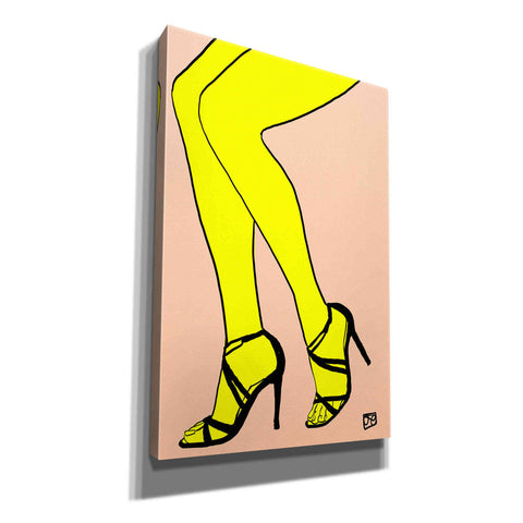Image of 'Legs in Yellow' by Giuseppe Cristiano, Canvas Wall Art