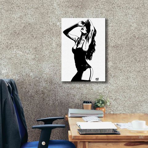 Image of 'Lingerie' by Giuseppe Cristiano, Canvas Wall Art,18 x 26