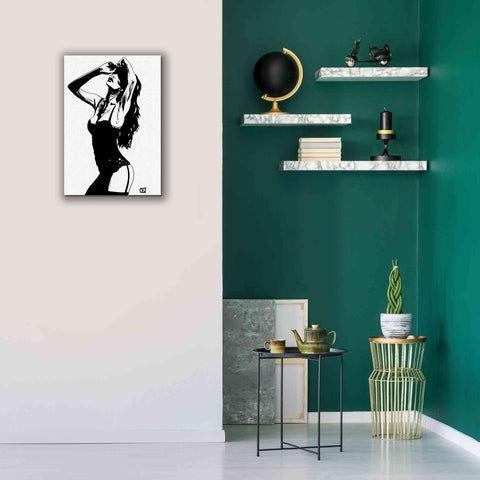 Image of 'Lingerie' by Giuseppe Cristiano, Canvas Wall Art,18 x 26