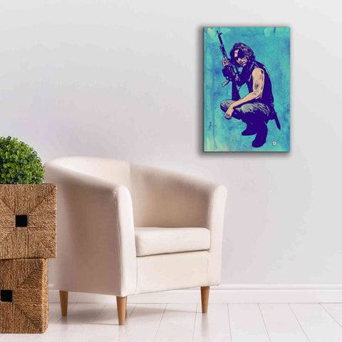 Image of 'Snake Plissken' by Giuseppe Cristiano, Canvas Wall Art,18 x 26