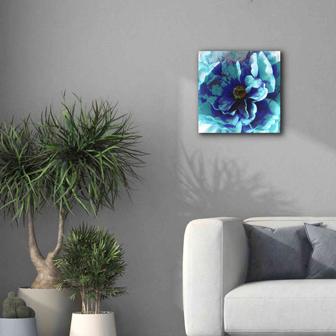 Image of 'Blue Flower' by Shandra Smith, Canvas Wall Art,18 x 18