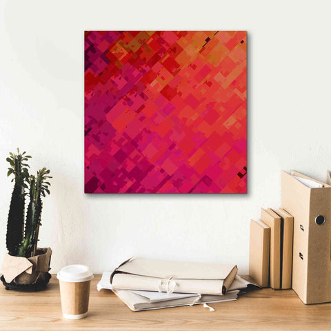 Image of 'Purple & Orange' by Shandra Smith, Canvas Wall Art,18 x 18