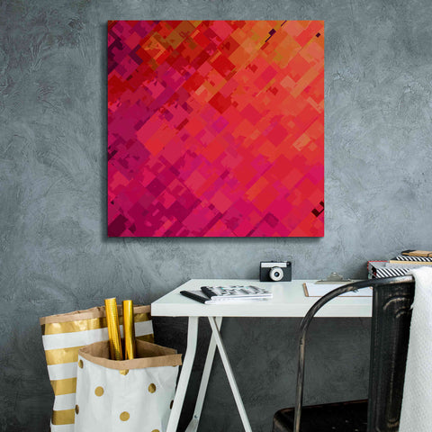 Image of 'Purple & Orange' by Shandra Smith, Canvas Wall Art,26 x 26