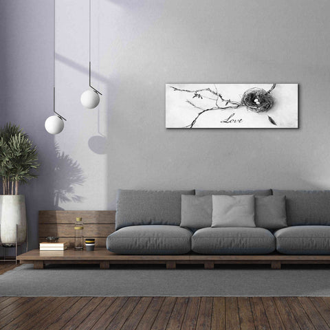 Image of 'Nest and Branch Love' by Debra Van Swearingen, Canvas Wall Art,60 x 20