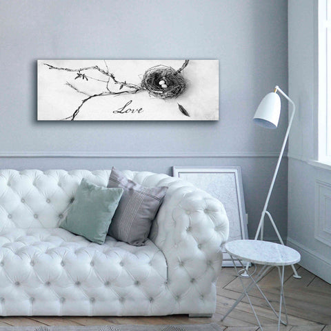 Image of 'Nest and Branch Love' by Debra Van Swearingen, Canvas Wall Art,60 x 20