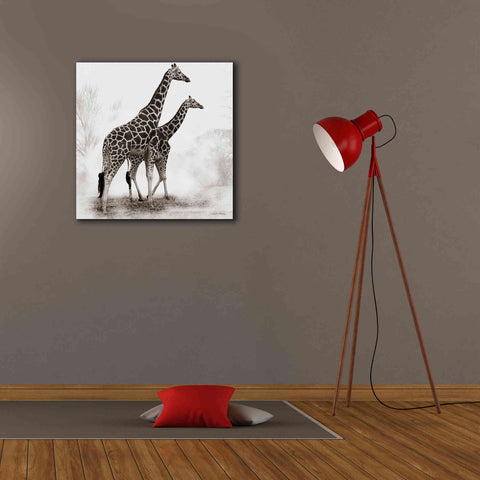 Image of 'Giraffe III' by Debra Van Swearingen, Canvas Wall Art,26 x 26
