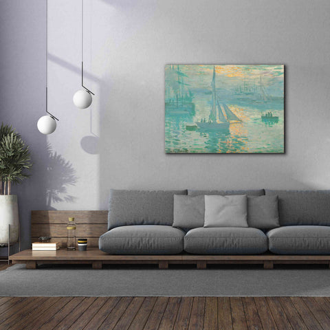 Image of 'Sunrise' by Claude Monet, Canvas Wall Art,54 x 40