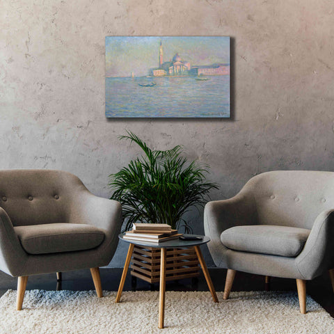 Image of 'The Church of San Giorgio Maggiore, Venice' by Claude Monet, Canvas Wall Art,40 x 26