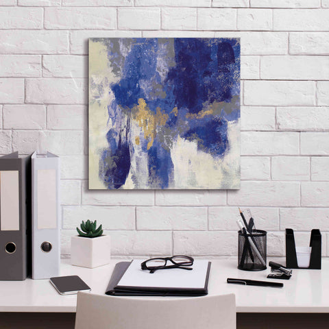 Image of 'Sparkle Abstract II Blue' by Silvia Vassileva, Canvas Wall Art,18 x 18