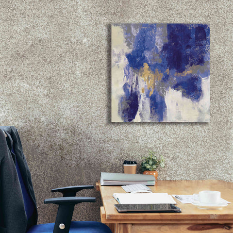 Image of 'Sparkle Abstract II Blue' by Silvia Vassileva, Canvas Wall Art,26 x 26