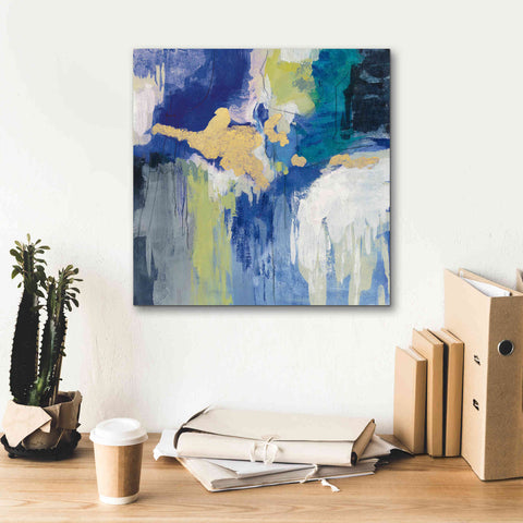 Image of 'Sparkle Abstract III Blue' by Silvia Vassileva, Canvas Wall Art,18 x 18