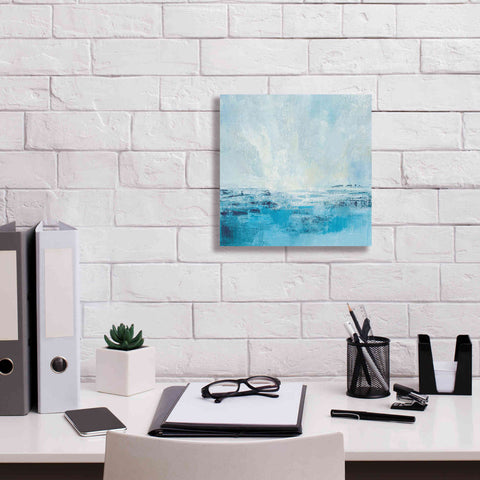 Image of 'Coastal View II Aqua' by Silvia Vassileva, Canvas Wall Art,12 x 12