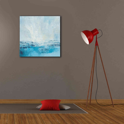 Image of 'Coastal View II Aqua' by Silvia Vassileva, Canvas Wall Art,26 x 26
