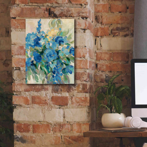 Image of 'Flower Market III Blue' by Silvia Vassileva, Canvas Wall Art,12 x 16