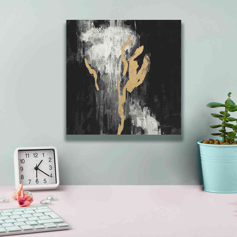 Image of 'Golden Rain II BW' by Silvia Vassileva, Canvas Wall Art,12 x 12