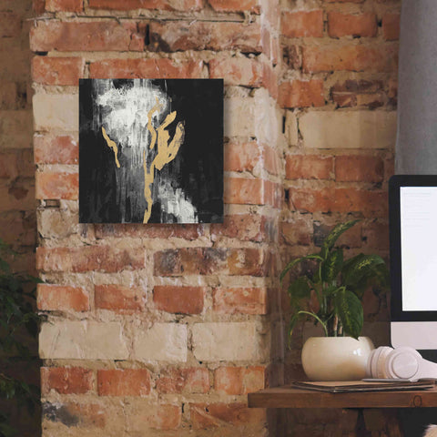 Image of 'Golden Rain II BW' by Silvia Vassileva, Canvas Wall Art,12 x 12