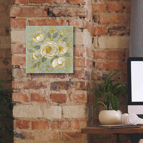 Image of 'Sage Floral II' by Silvia Vassileva, Canvas Wall Art,12 x 12