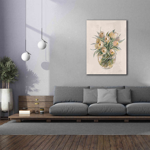 Image of 'Blush Floral Bouquet White' by Silvia Vassileva, Canvas Wall Art,40 x 54