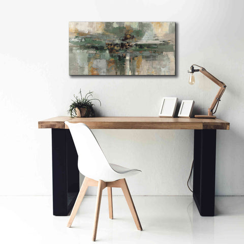 Image of 'Morning Fjord Rifle Green' by Silvia Vassileva, Canvas Wall Art,40 x 20