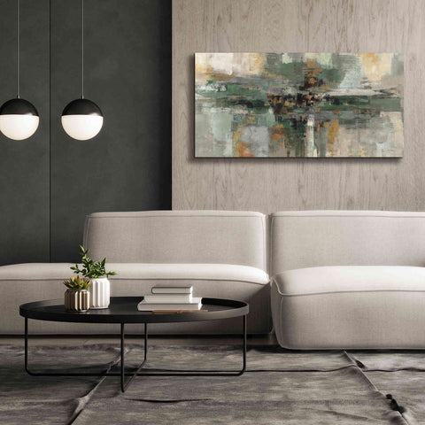 Image of 'Morning Fjord Rifle Green' by Silvia Vassileva, Canvas Wall Art,60 x 30