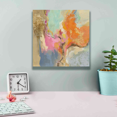 Image of 'Tangerine Gold Mid Mod' by Silvia Vassileva, Canvas Wall Art,12 x 12