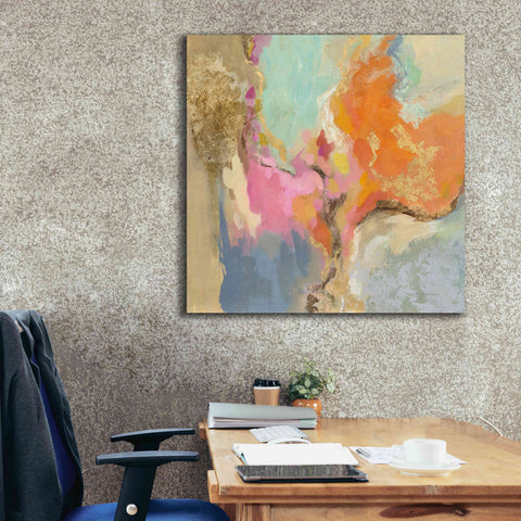 Image of 'Tangerine Gold Mid Mod' by Silvia Vassileva, Canvas Wall Art,37 x 37