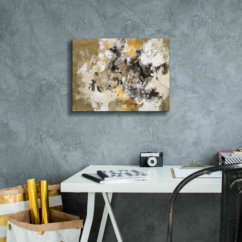 Image of 'Leaves on the Asphalt' by Silvia Vassileva, Canvas Wall Art,16 x 12