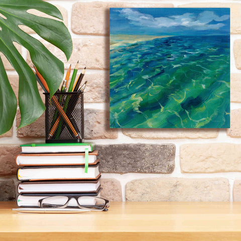 Image of 'Sunny Sea Reflections' by Silvia Vassileva, Canvas Wall Art,12 x 12