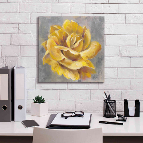 Image of 'Yellow Roses I' by Silvia Vassileva, Canvas Wall Art,18 x 18