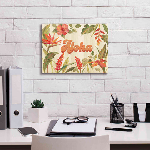 Image of 'Tropical Garden VIII' by Silvia Vassileva, Canvas Wall Art,16 x 12