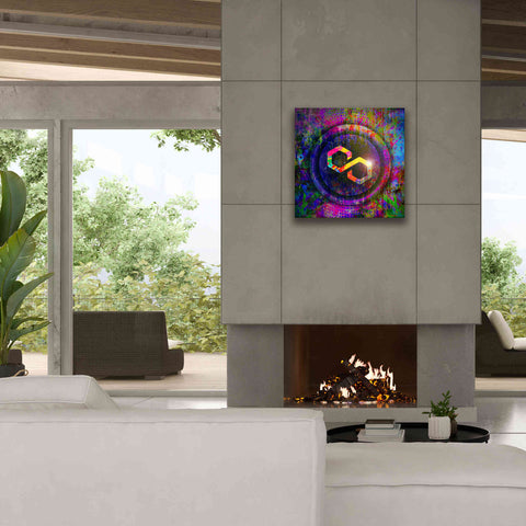 Image of 'MATIC Polygon Crypto,' Canvas Wall Art,26 x 26